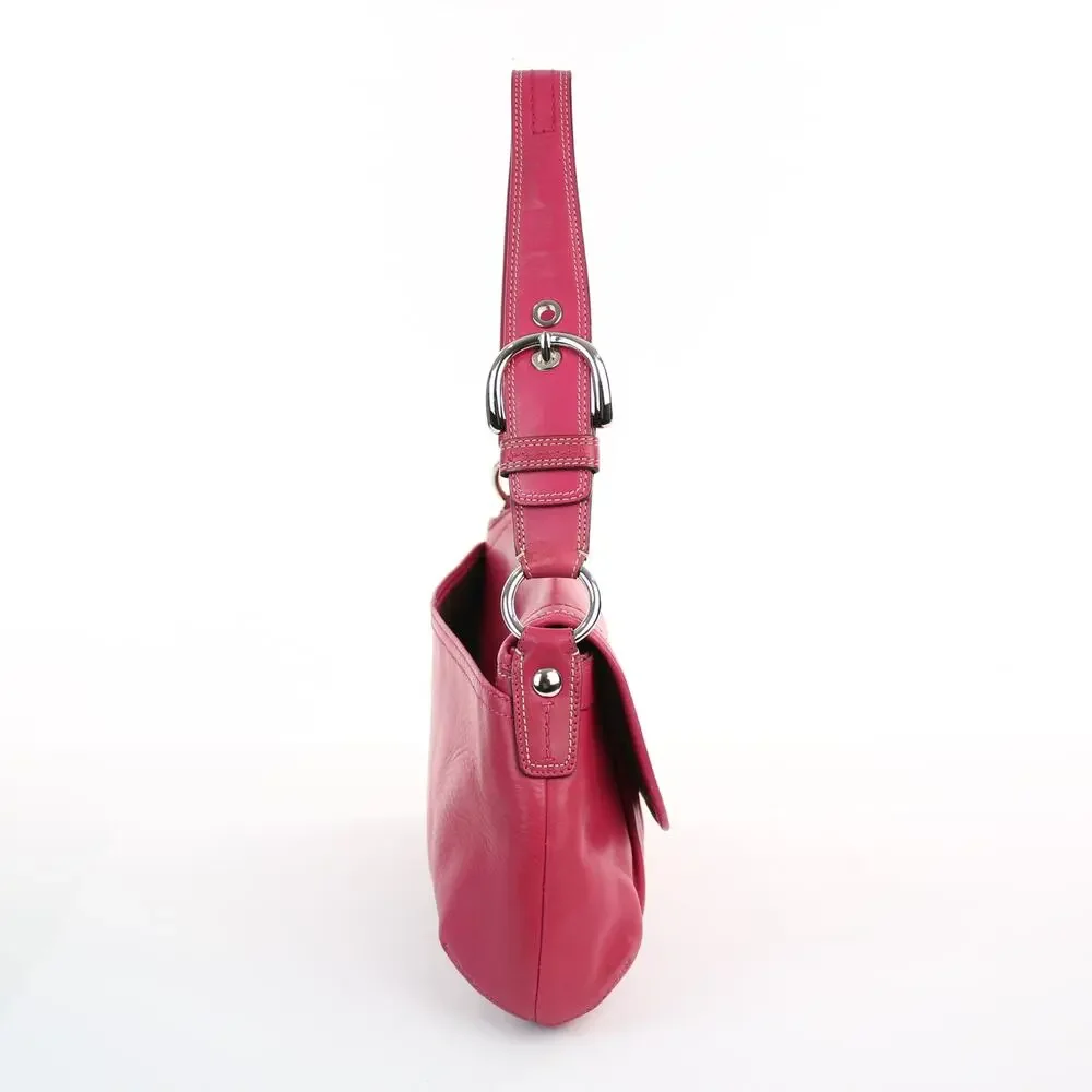 Coach Soho Magenta Leather Hobo Bag
